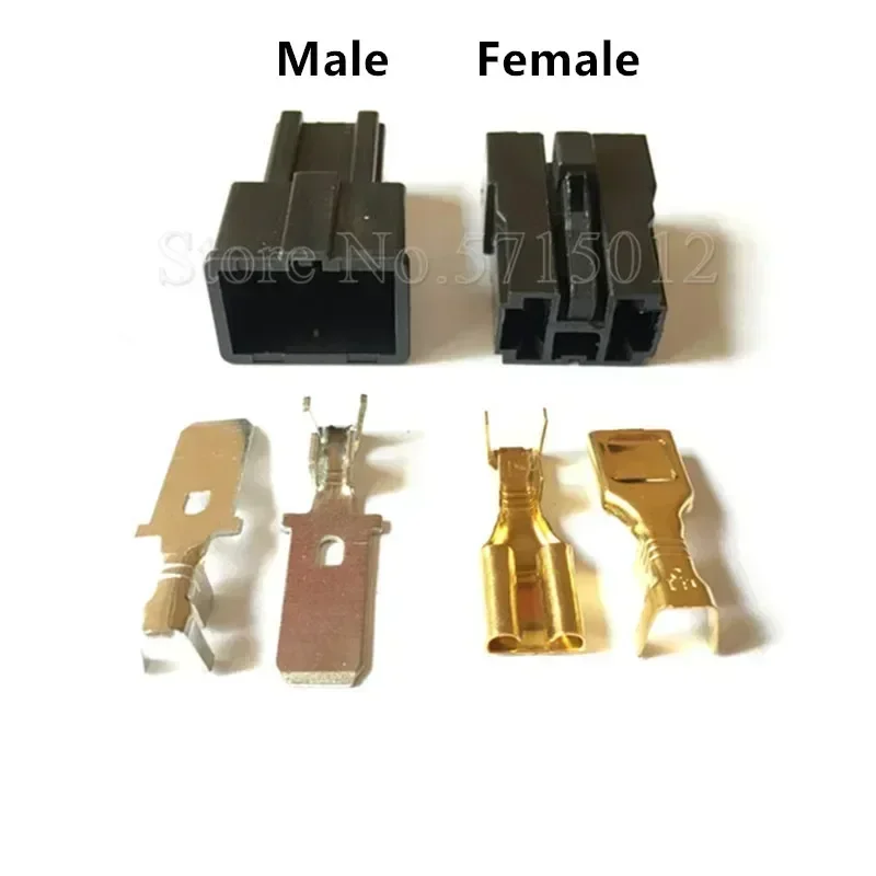 2 Hole Car Map Sensor Plug Battery Speaker Wiring Connector For Toyota