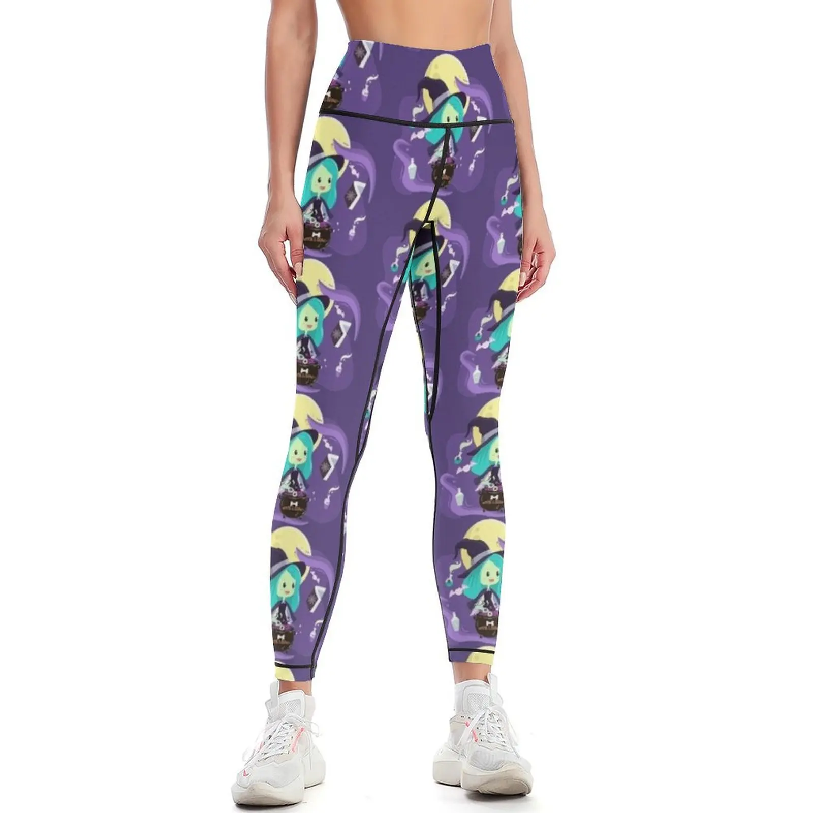 

halloween green witch cute Leggings push up legging Sports female sport legging gym pants Womens Leggings