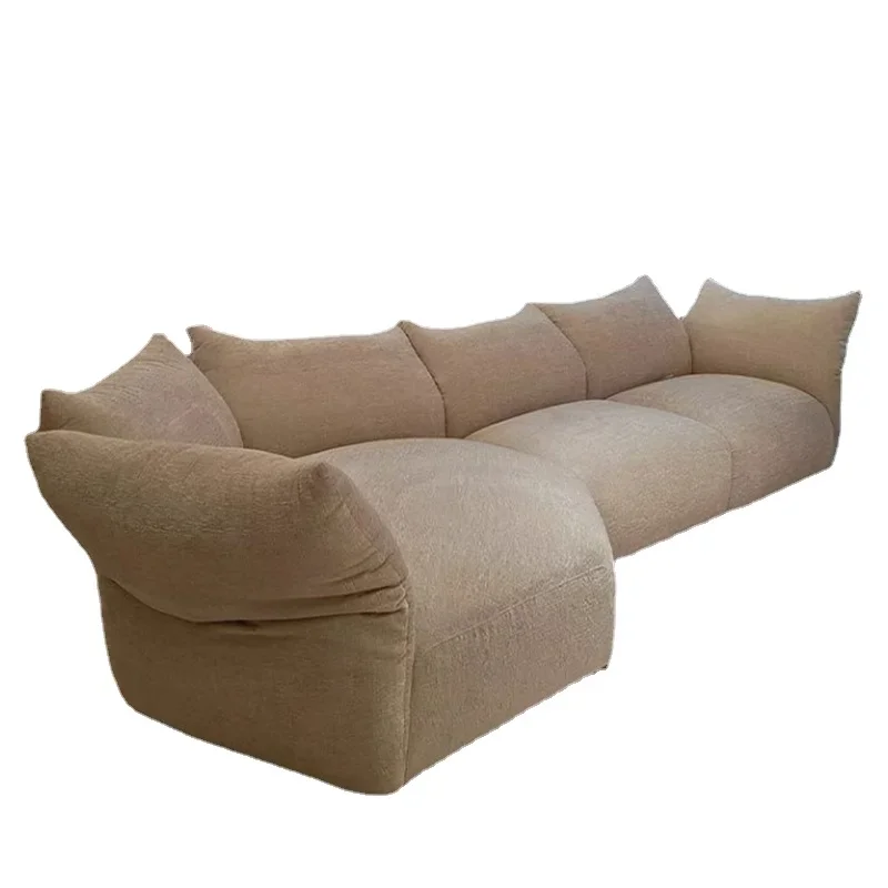 Plush Double Living Room Sofas Couch Lounger Italian Nordic Sofas Floor Recliner Oturma Odası Kanepeleri Home Decoration