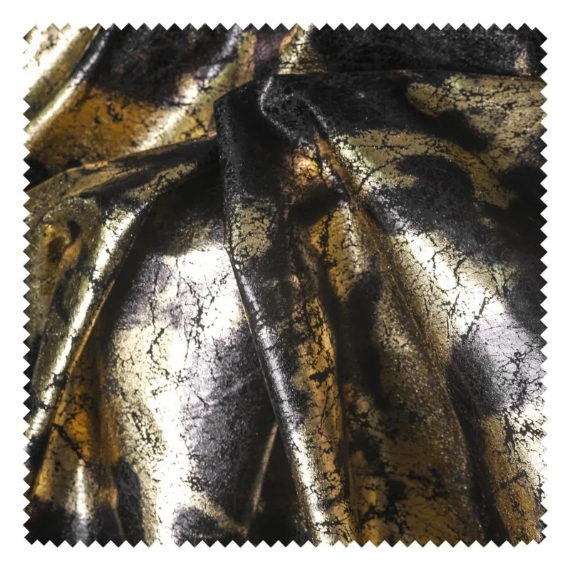 tessuto base in cotone poliestere con processo dorato e mezza gonna per capispalla ricreati firmati