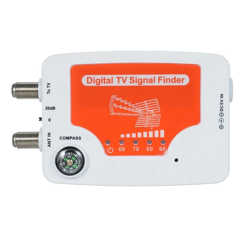 AA01-TF-02 Digitale TV Signaalzoeker Digitale Antenne Terrestrische TV Antenne Signaalsterkte Meter Detector Ontvanger