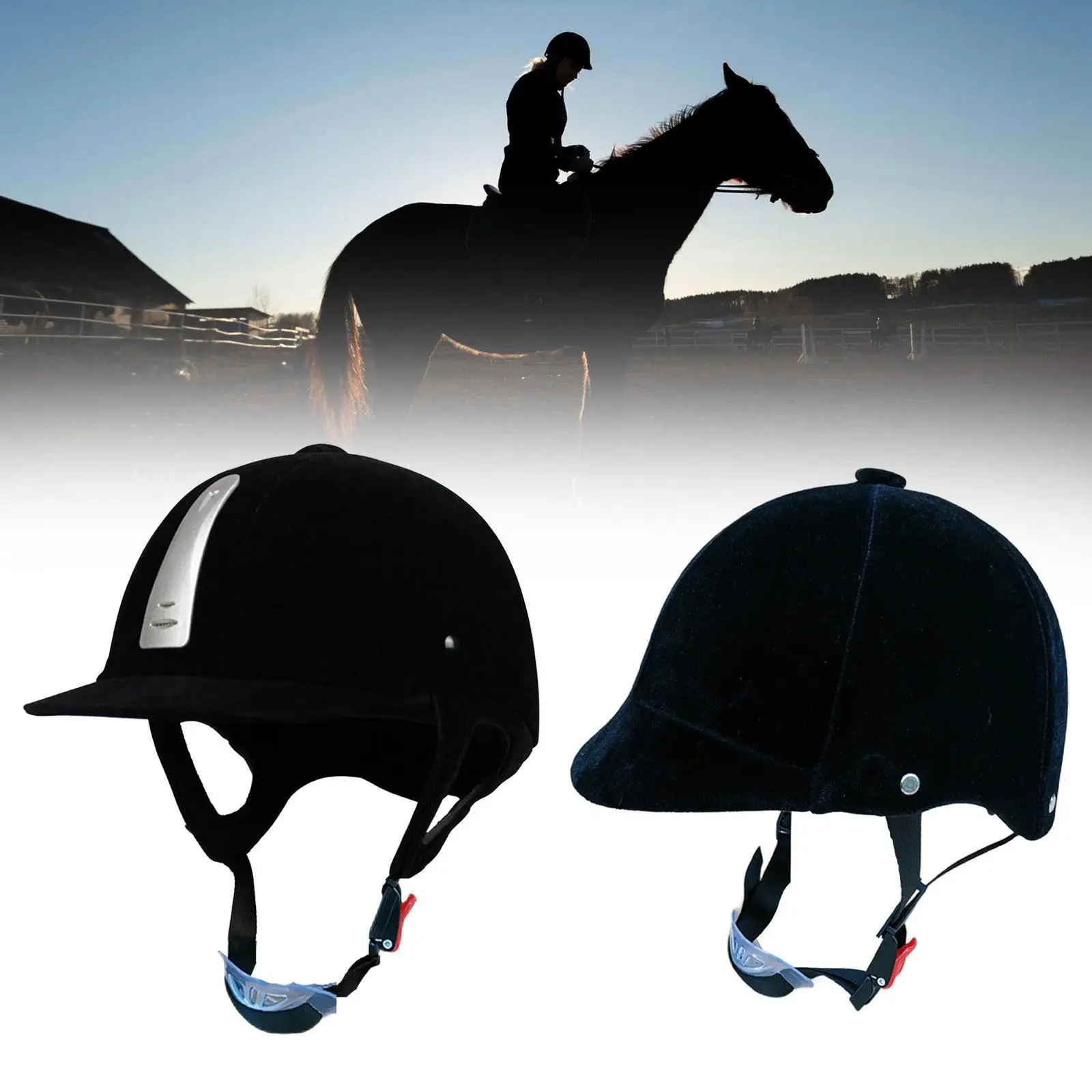 Capacete de equitação, boné ajustável para esportes ao ar livre, leve, chapéu equestre para iniciantes, equipamento de equitação