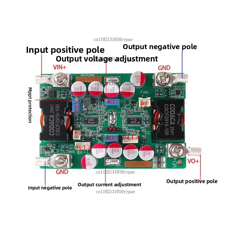 automatic step-up/step-down power supply adjustable constant voltage and constant current for vehicle charging and RV charging
