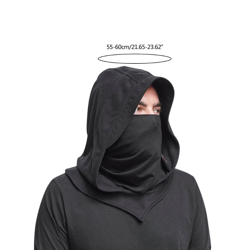 Hooded Balaclavas Hooded Hat Scarf Medieval Hat With Veil Hooded Cloak