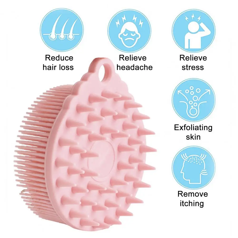 Silicone Body Scrubber for Versatile 2-in-1 Silicone Bath Brush Set Soft Bristles for Easy Multi-purpose Shampoo for Shower