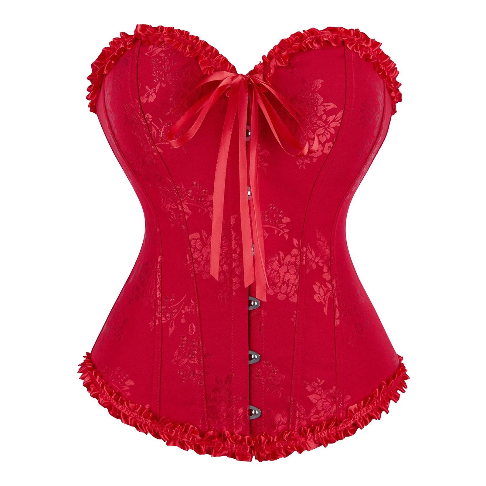 

Corsets Bustier for Women Floral Lace-Up Bustier Vintage Corsets Sexy Halloween Costume