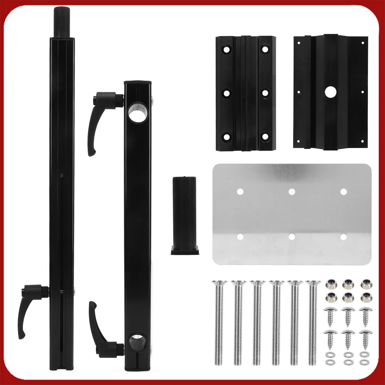 

360° Rotation Smooth Appearance with Bracket for Motorhome RV Table Leg Base Mount Rust Proof Table Leg Bracket Strong Strength