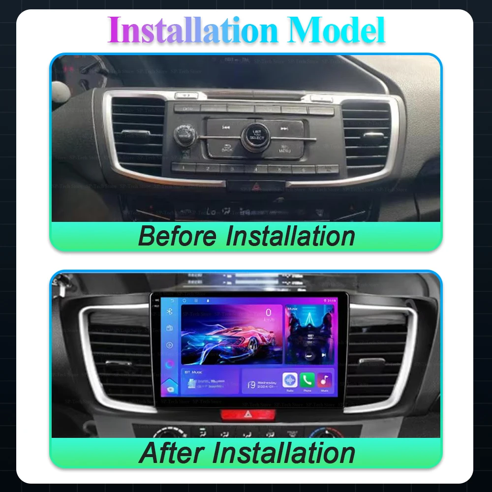Wireless Carplay Android Auto For Honda Accord 9 2.0l 2.4l 2012 2013 2015 2016 2018 Carplay Upgrade Retrofit Multimedia Navigati