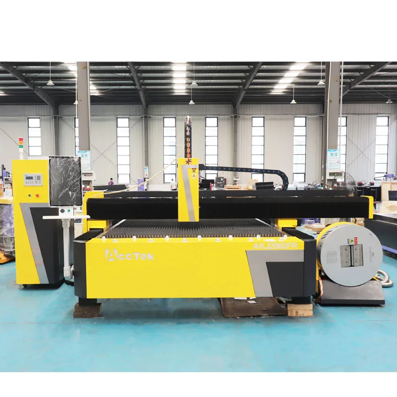 Heavy Duty Laser Cutting Machine Max Raycus 3000w 6000w Metal Sheet and Tube Fiber Laser Cutting Machine