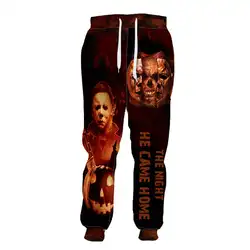 Halloween Terror Filme Cosplay Michael Myers Jason 3DPrint Homens/Mulheres Streetwear Joggers Calças Engraçado Casual Calças X4