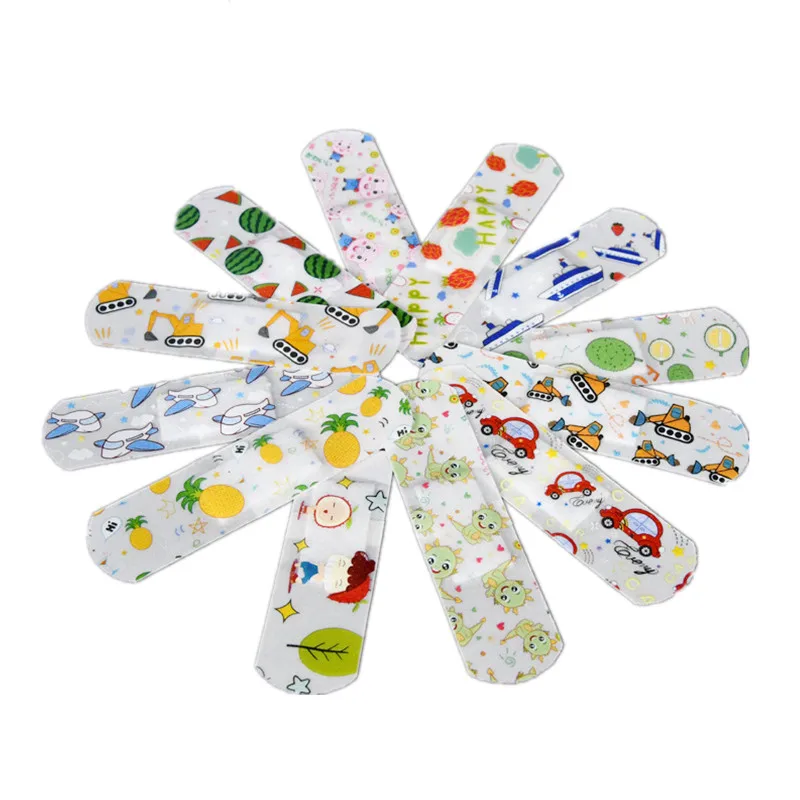 120pcs/set Cartoon Band Aid for Children Kids Skin Patch Tape Adhesive Bandages for First Aid Wound Dressing Plaster Woundplast