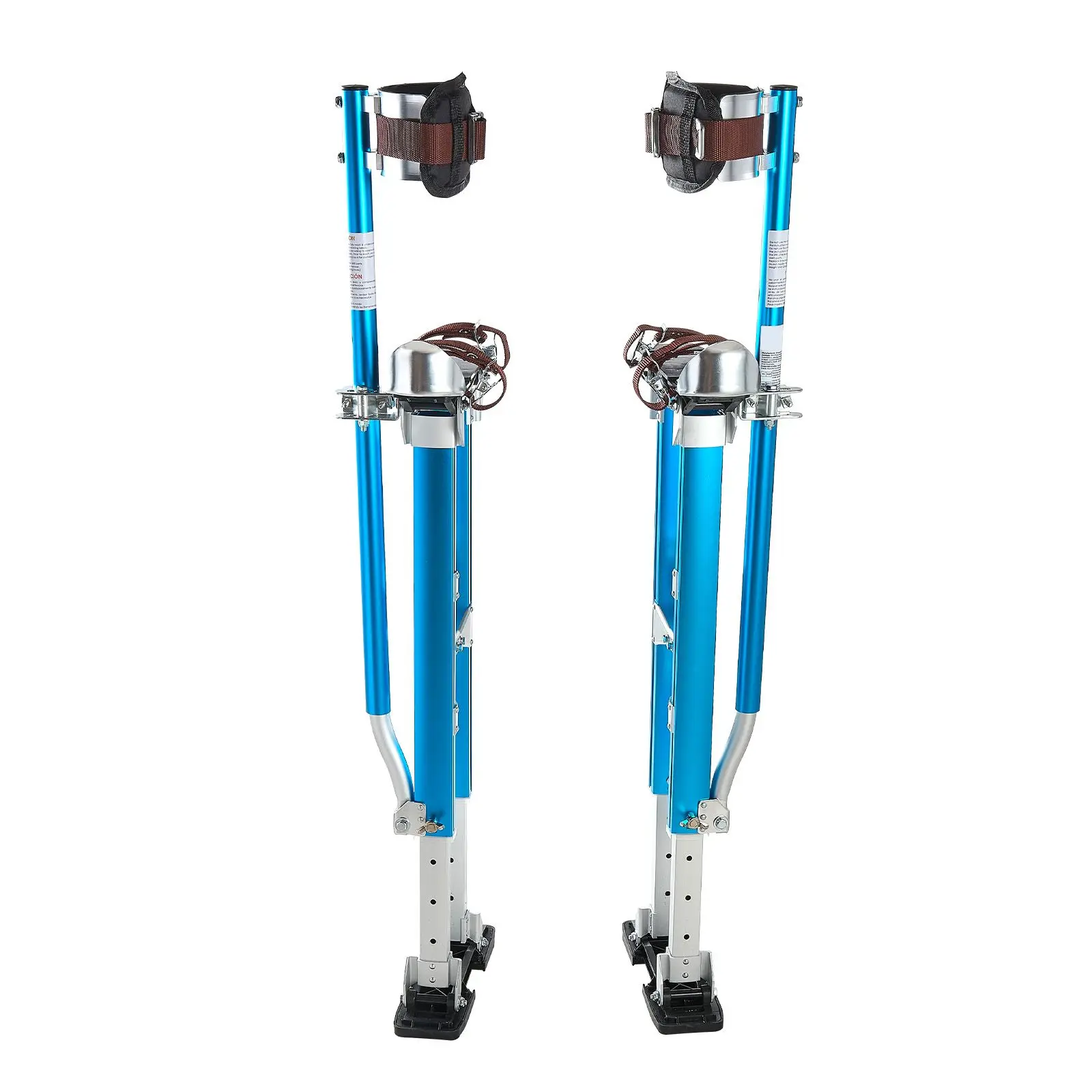 Drywall Stilts, 24.2-40.3 Inch Adjustable Aluminum Painter, 228 lbs Load Capacity, Non-Slip Rubber Feet, Dual Spring Shock
