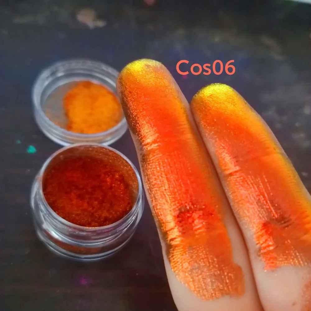 ظلال عيون لامعة لامعة من الكروم ليزر ظلال عيون لامعة ملونة متعددة الكروم بودرة ظلال عيون صغيرة فائقة النعومة 0.2 جرام #1