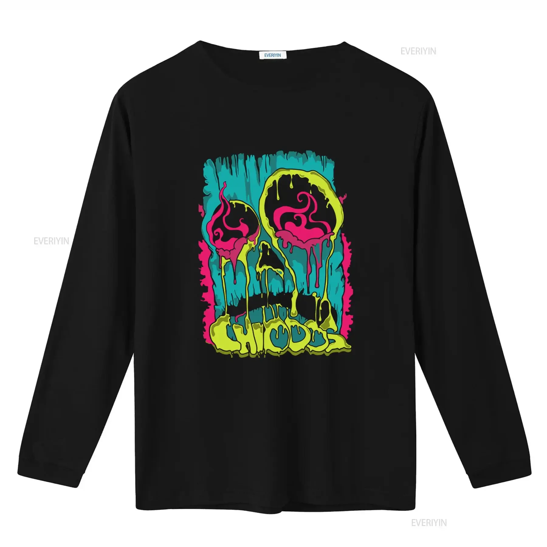 CHIODOS Neon Tiki Mask Dripping Logo Craig Owens Emo Post Hardcore Band T Shirt vintage Washed Top For Everyday Wear fashion