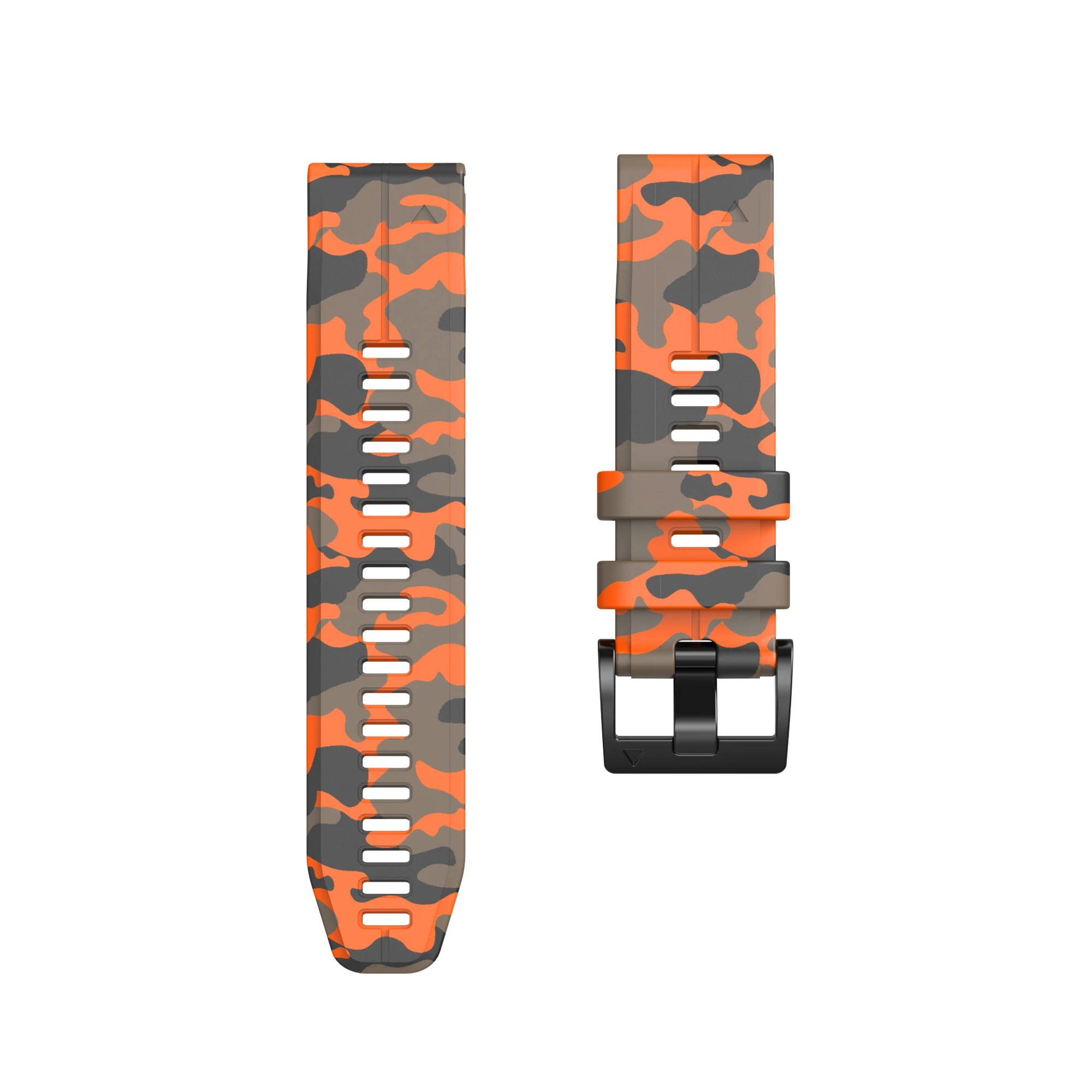 

QuickFit Watch Band For Garmin Quatix 7 7X Solar Edition / TacTix Pro Fenix Camouflage Silicone Strap Bracelet Accessories bands