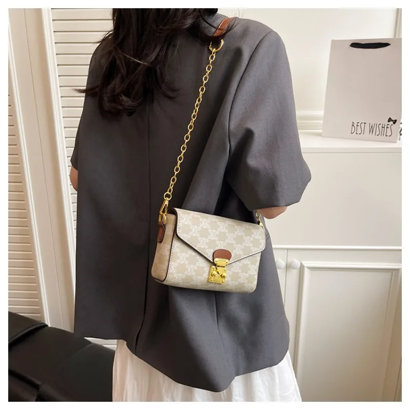 

Стильная женская кожаная сумка-мессенджер, роскошная брендовая известная дизайнерская популярная классическая элегантная женская сумка