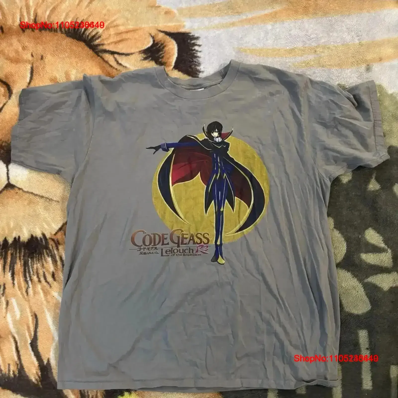 Code Geass Lelouch of The Rebellion R2 T Shirt Sz L Men s Promo Neat vintage Washed Slightly fashion  vintage Washed Soft