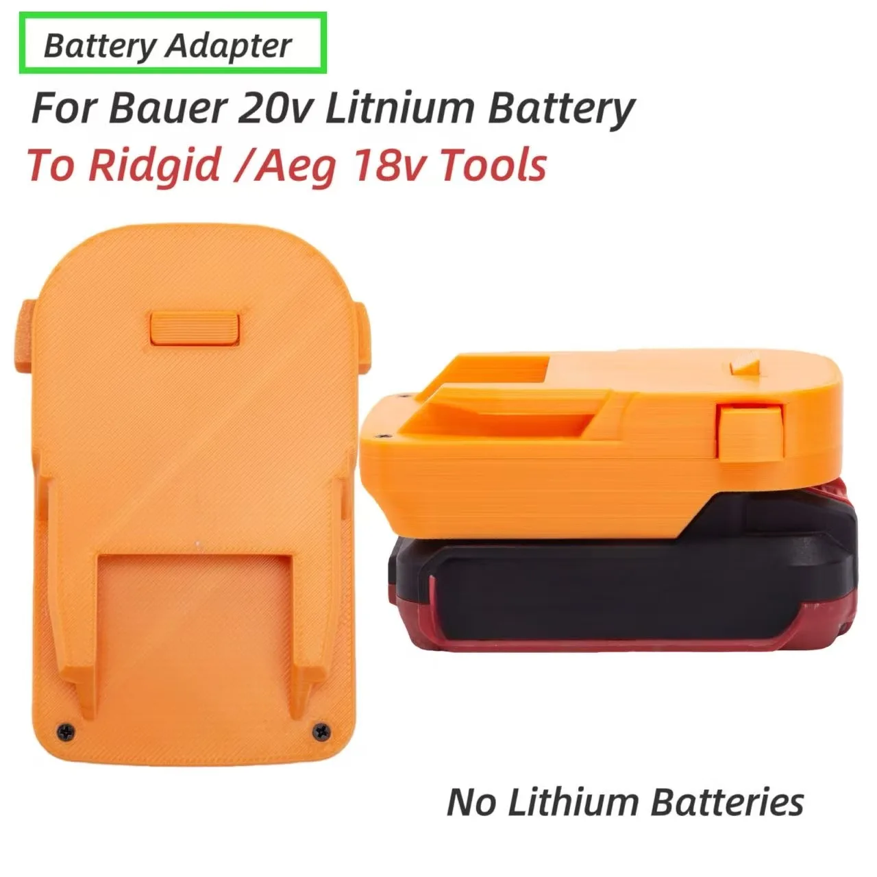 

Converter for bauer 20v series Lithium Battery To Ridgid for AEG series Power Tool Adapter