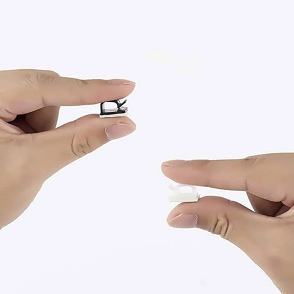 

50Pcs Self Adhesive Cable Clips Wire Cord Holder Home Office Car Decorative Mini Light Clips Self Adhesive Hook