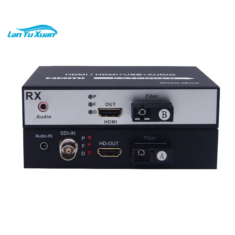 3G SDI to HDMI Extender Via Fiber Cable up to 20KM 1080P HDMI Fiber Converter with Audio HDMI Loopout
