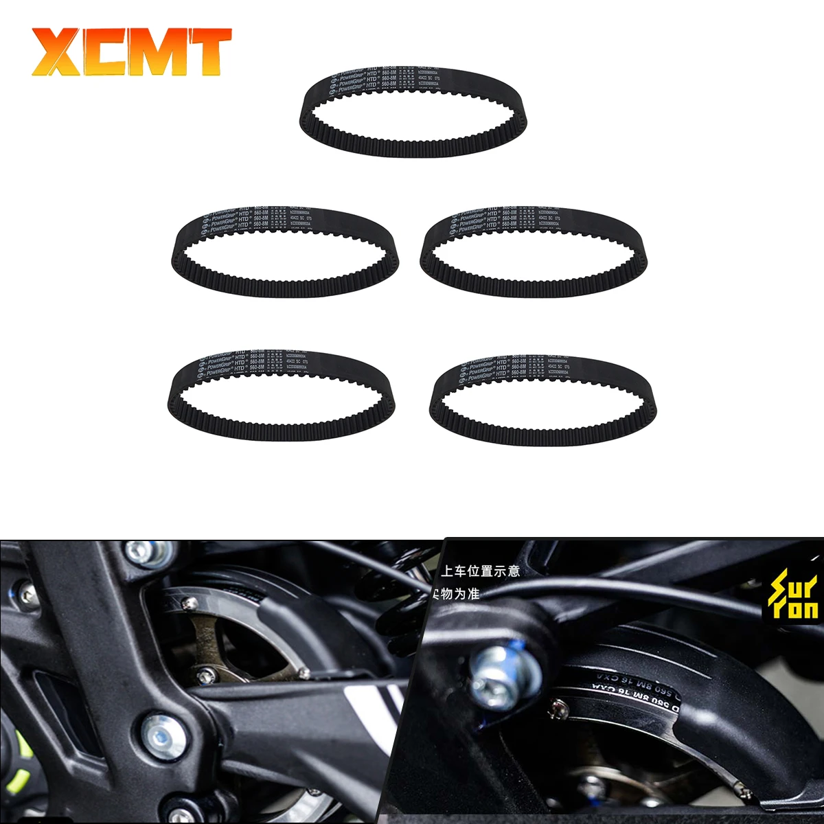 

Motocross Electric Bike 560mm 8M Drive Belts Transmission Belt For Sur-Ron Surron Sur Ron Light Bee S X Electric Motorcycle