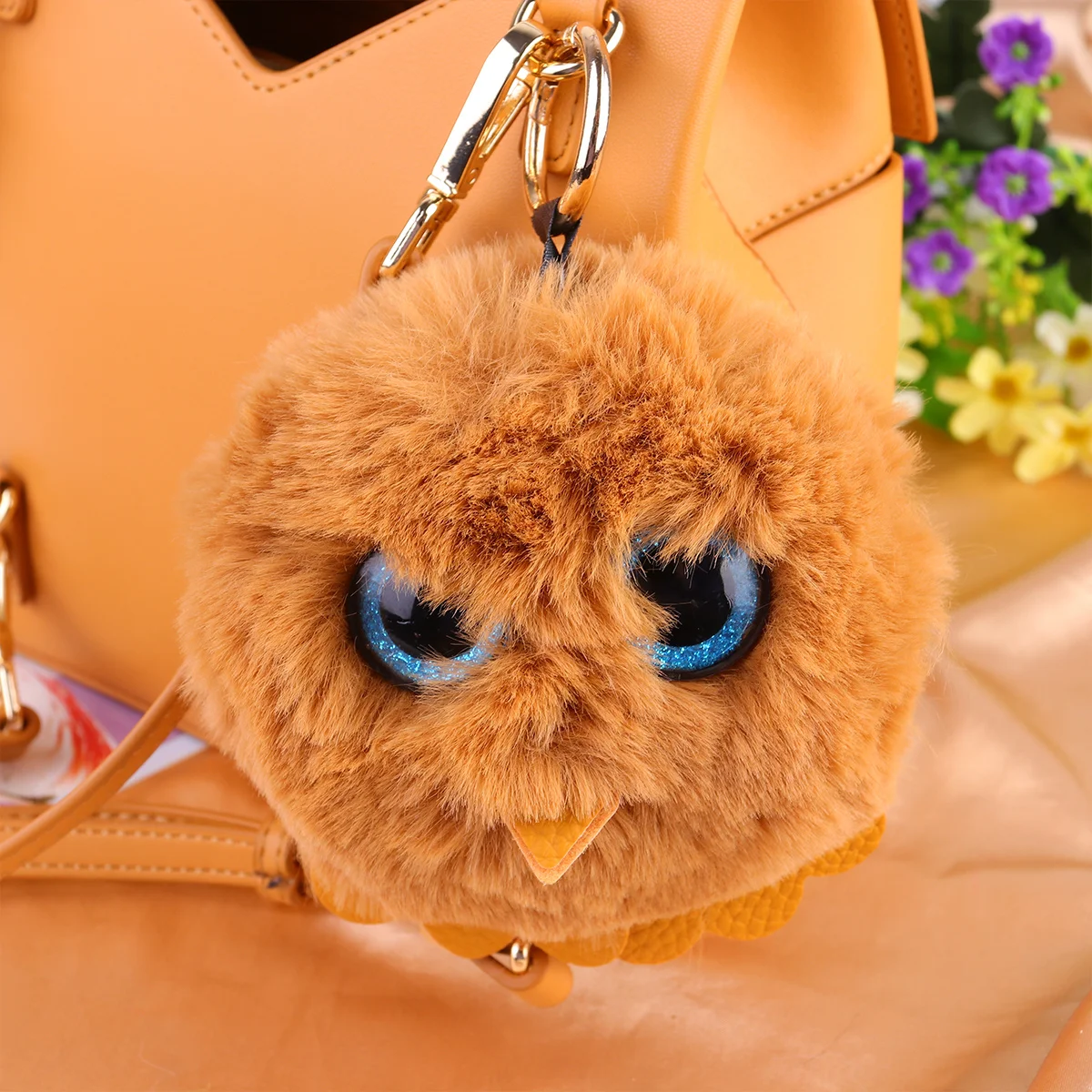 

Dark Hairball Keychain Creative Key Holder Unique Key Ring Decoration for Women Girls Small Gift Present