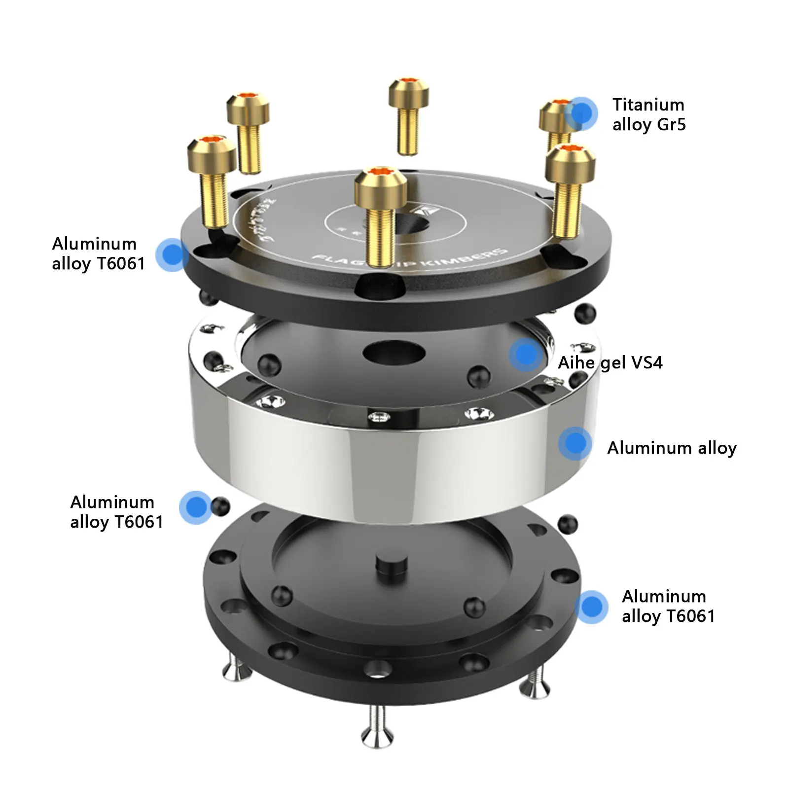 2025 새로운 홈 시어터 시스템 XSSH 오디오 오디오 파일 충격 댐핑 패드 헤비 스피커 CD 앰프 스파이크 스탠드 HiFi 절연 피트