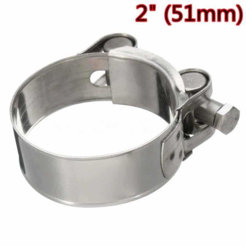 51mm-61mm High Quality Motorcycle Exhaust Clamp Clip Band Exhaust Pipe Clamp Calipers Stainless Steel Exhaust Clamp Kit