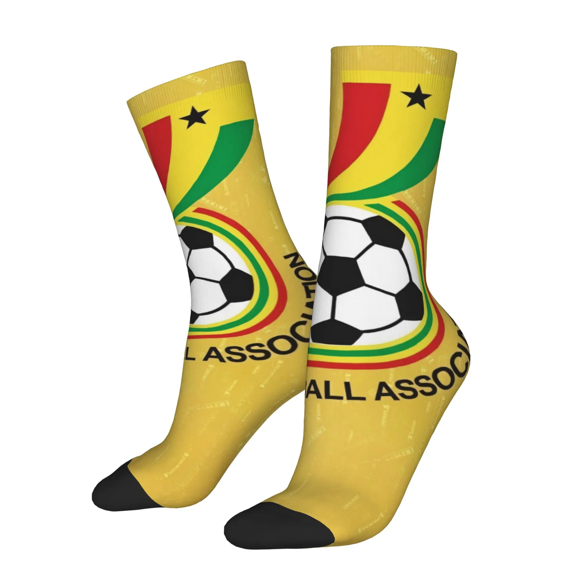 Hip Hop Retro Ghana Crazy Men's compression Socks Unisex  Harajuku Seamless Printed Funny Sock Match Day Essentials