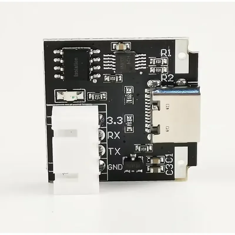 USB-C to Serial Port UART Board Module Isolated USB to TTL Module 3.3V TYPE-C Download Cable Upgrade Brush Industrial NEW