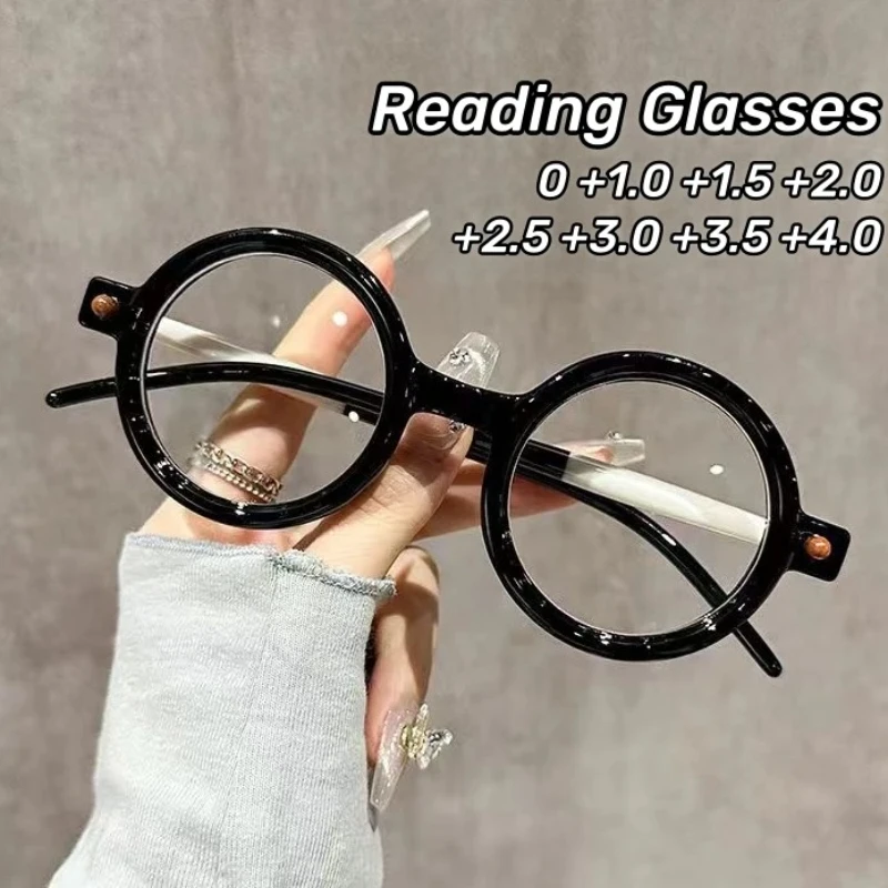 

Coarse Framed Reading Glasses for Men and Women Retro Large Frame Computer Presbyopic Eyeglasses Anti Blue Light Eyewear