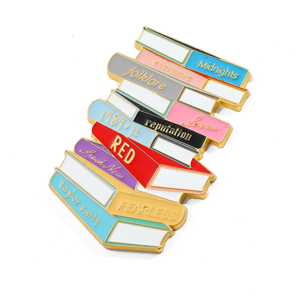 A stack of books and bookmarks featuring cultural and creative cartoons, compact and convenient for daily office and study use.