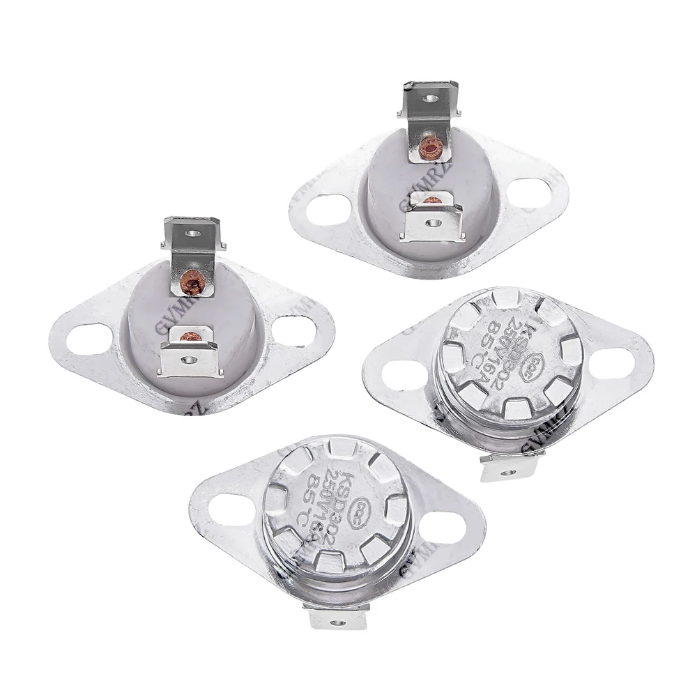 10PCS KSD302 16A 250V 40C 45C 50C 60C Ceramic KSD301 Normally Closed/Normally open Temperature Switch Thermostat  40 ~150 Degree