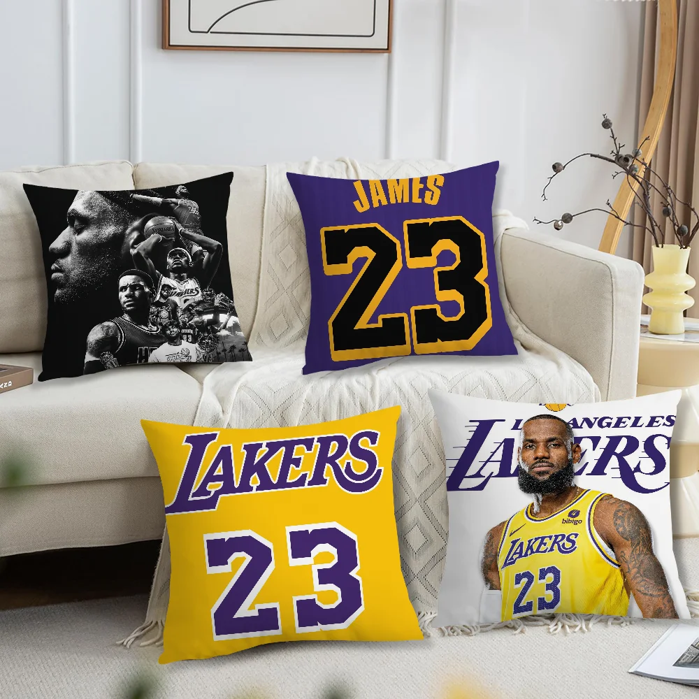 Super Pillow Case Sofa Living Room Headboard Bedroom Backrest Cushion Square Cushion Star L-LeBron James Basketball Nap Time