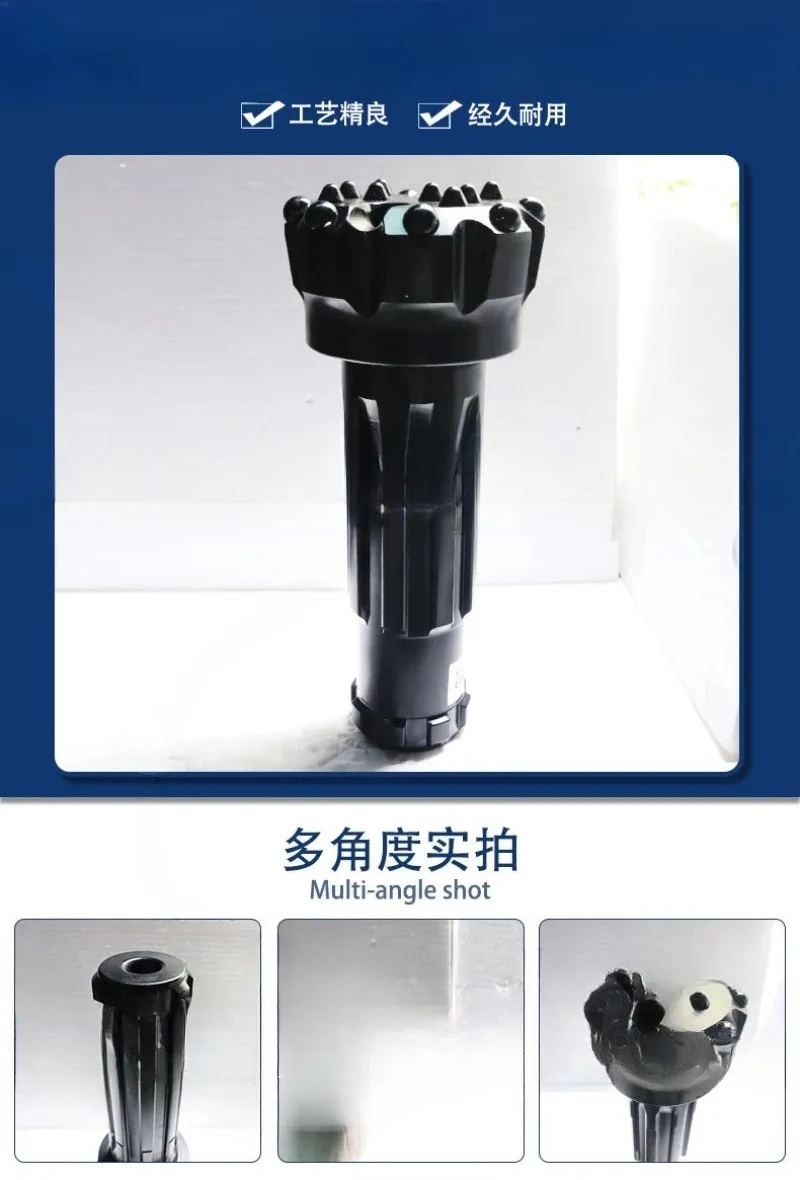 146mm Spherical Tooth Drill with 5-Inch 55A Impactor Engineering Mine Rock Drilling High Efficiency Wear Resistance view 6