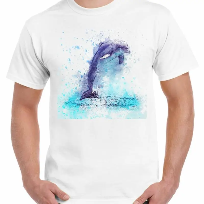 

Dolphin Animal Design Drawing Men'S T Shirt