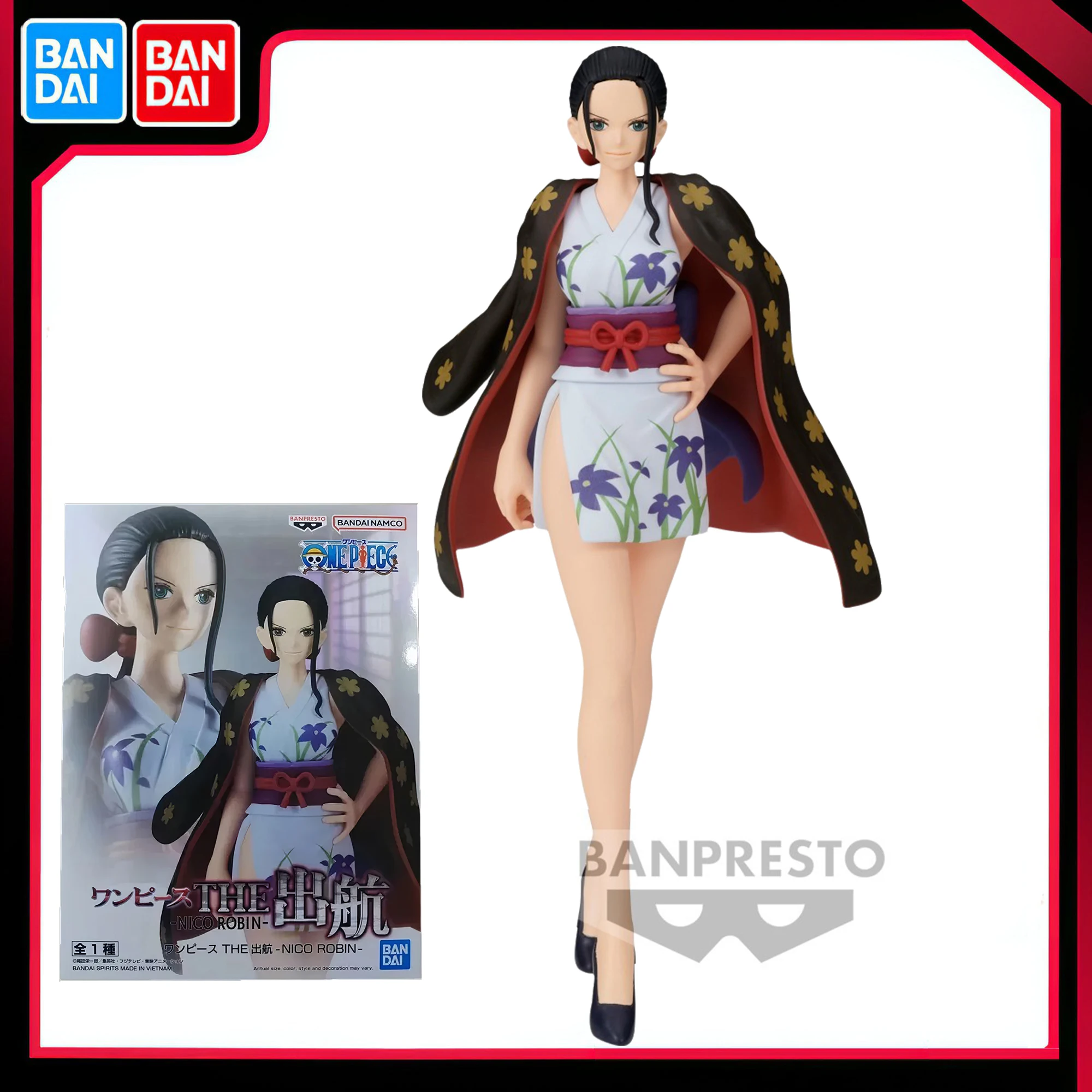 

Bandai Original Banpresto Japan Anime One Piece THE Set Sail Robin PVC Figure Action Figures Collection Model Toy Gift in Stock