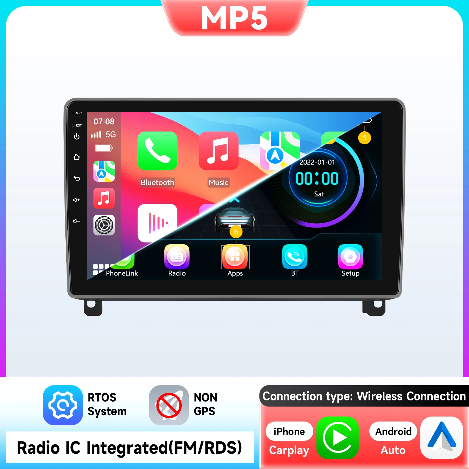 Hizpo Qualcomm Auto Multimedia Video Player voor Peugeot 407 Cc SW 407CC 2004-2011 Android Radio Navigatie Stereo CarPlay Auto AI