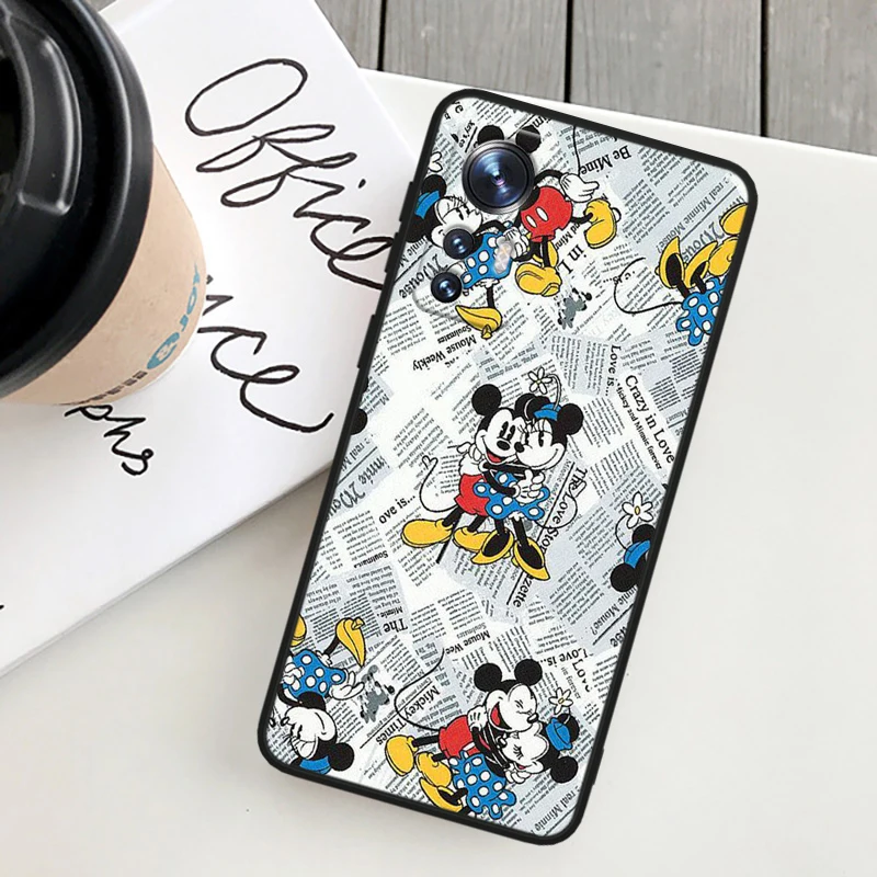 Süße Disney Mickey für Xiaomi Mi Note 10t 10s 10 9t 9 se 8 cc9e a3 5g Lite Pro Soft Silikon schwarz Handy hülle