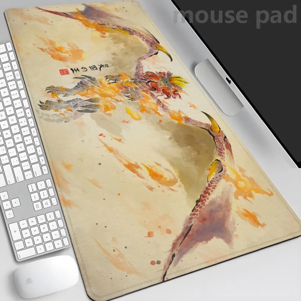 Podkładka pod mysz Monster Hunter Wildlands Tapetes de Mesa Teclado, Borracha Kawaii, Tapete de Mesa Antiderrapante, XXL, 100x50cm — zdjęcie produktu 4