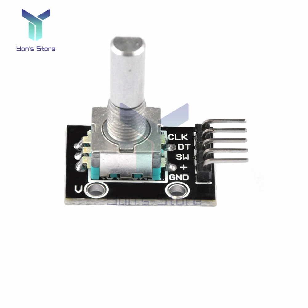 360องศา Rotary Incremental Encoder โมดูลอิฐ Sensor สวิทช์บอร์ด KY-040สำหรับโมดูล Pins 5V สำหรับ Arduino