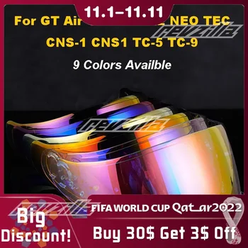 Lente de viseira para capacete de motocicleta, proteção facial completa, capa de lente para shoei gt-air gt air2 neotec CNS-1 cns1 tc- 5