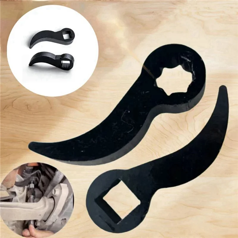 

F-T 4Pcs Pry Bar Wrench Adaptor Head,Crowbar Adapter-Head Tool,Half Shaft Removal Car Repairing Tools With Extension Bar 1/2