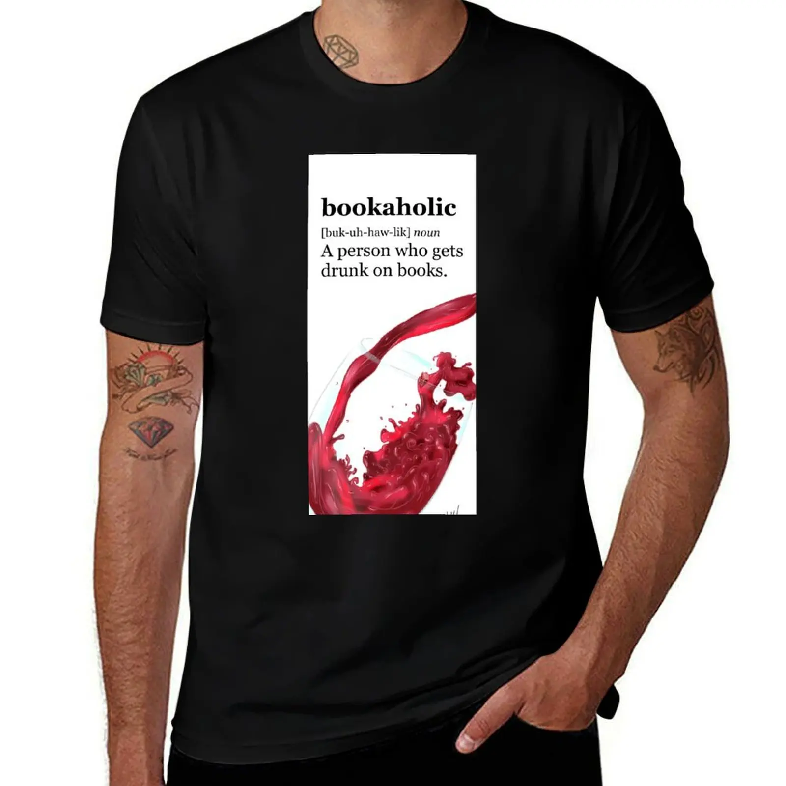 Bookaholic T-Shirt quick-drying basketball graphic tees anime tshirt boys whites Men's clothing