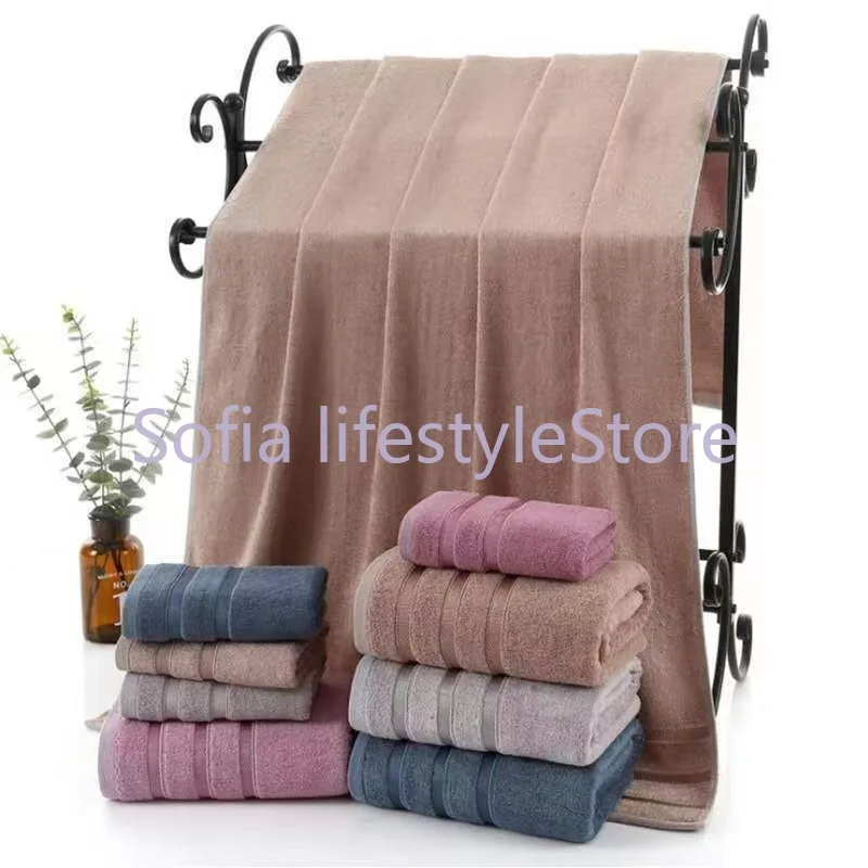 

Bamboo Fiber Bath Towel Set Absorbent Adult Bath Towels Solid Color Soft Friendly Face Hand Shower Towel For Bathroom Washcloth