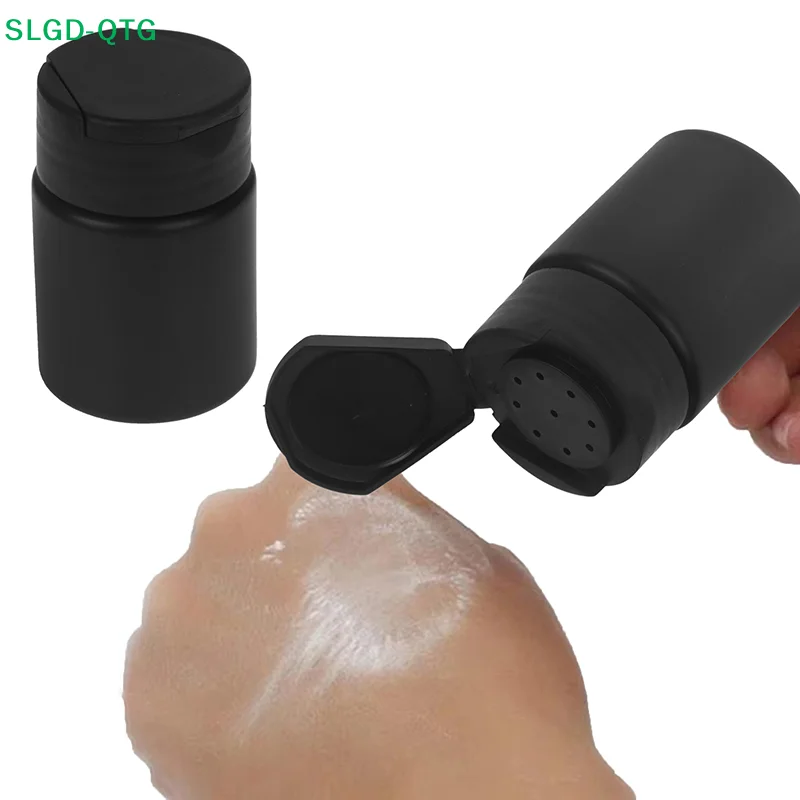 Hot [New] 70ml Flip Cover Talcum Powder Bottle Refillable Cosmetic Powder Dispenser Plastic Powder Container Empty Pots Bottles