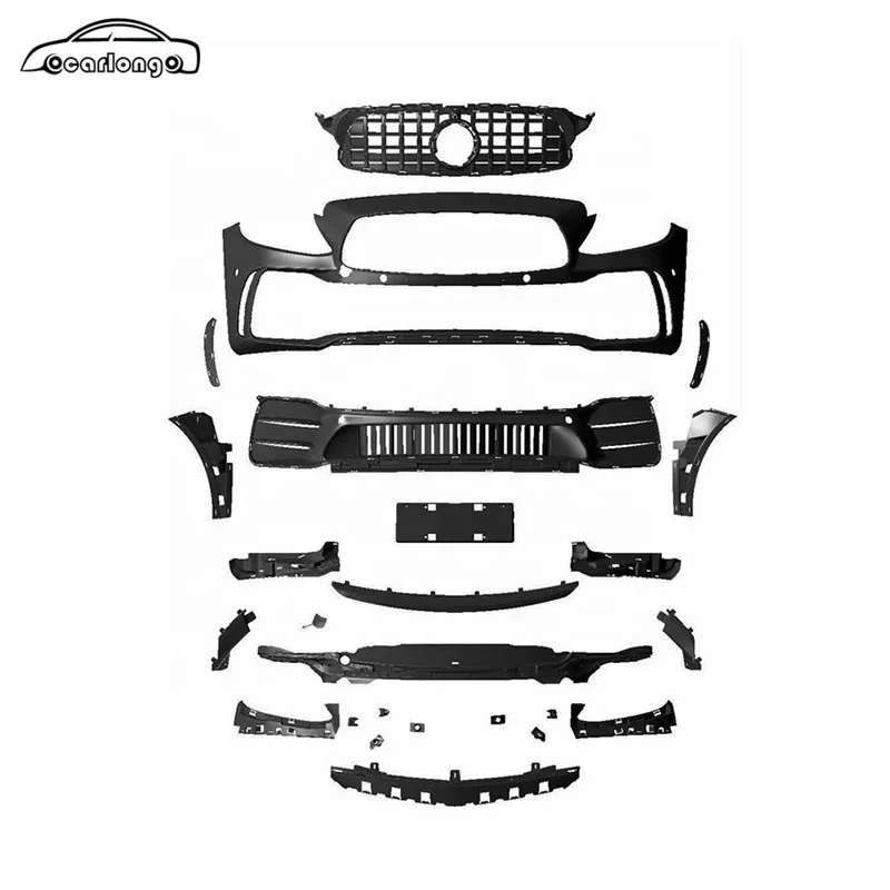 Factory direct ABS material Car Bumper GTR style Front Bumper Grille For Mercedes Benz C Class W205 Other auto parts