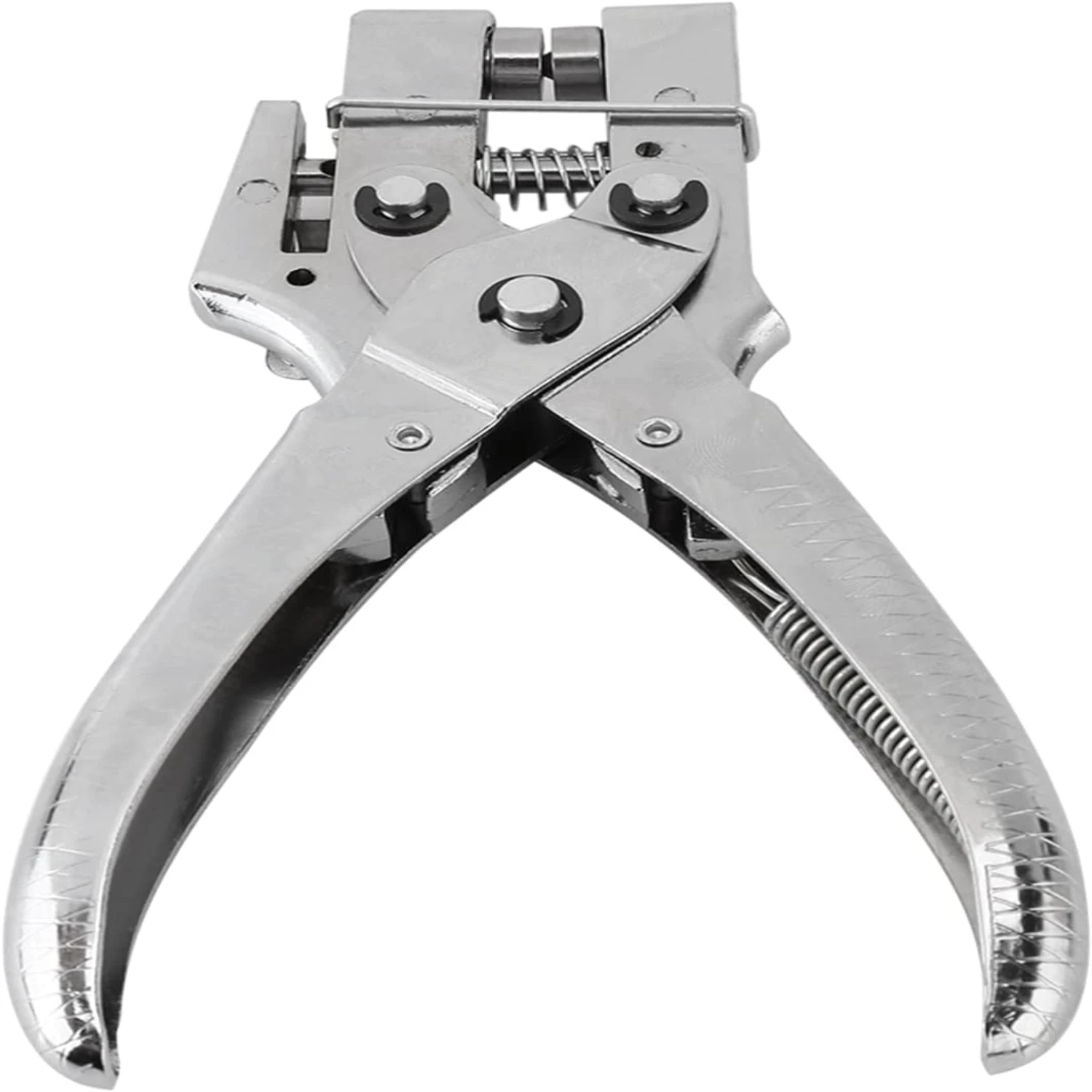 

Heavy Duty, Sturdy, Reliable, and Durable Eyelet Plier Setting Tool with 100 Easy-to-Press Hollow Grommets - Ideal for Leather C