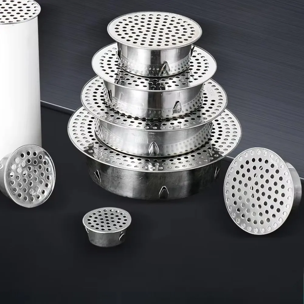Round Hole Gutter Guard Net SUS 304 Stainless Steel Anti-blocking Anti Clogging Filter Multifunctional Vent Drainage Mesh Cover