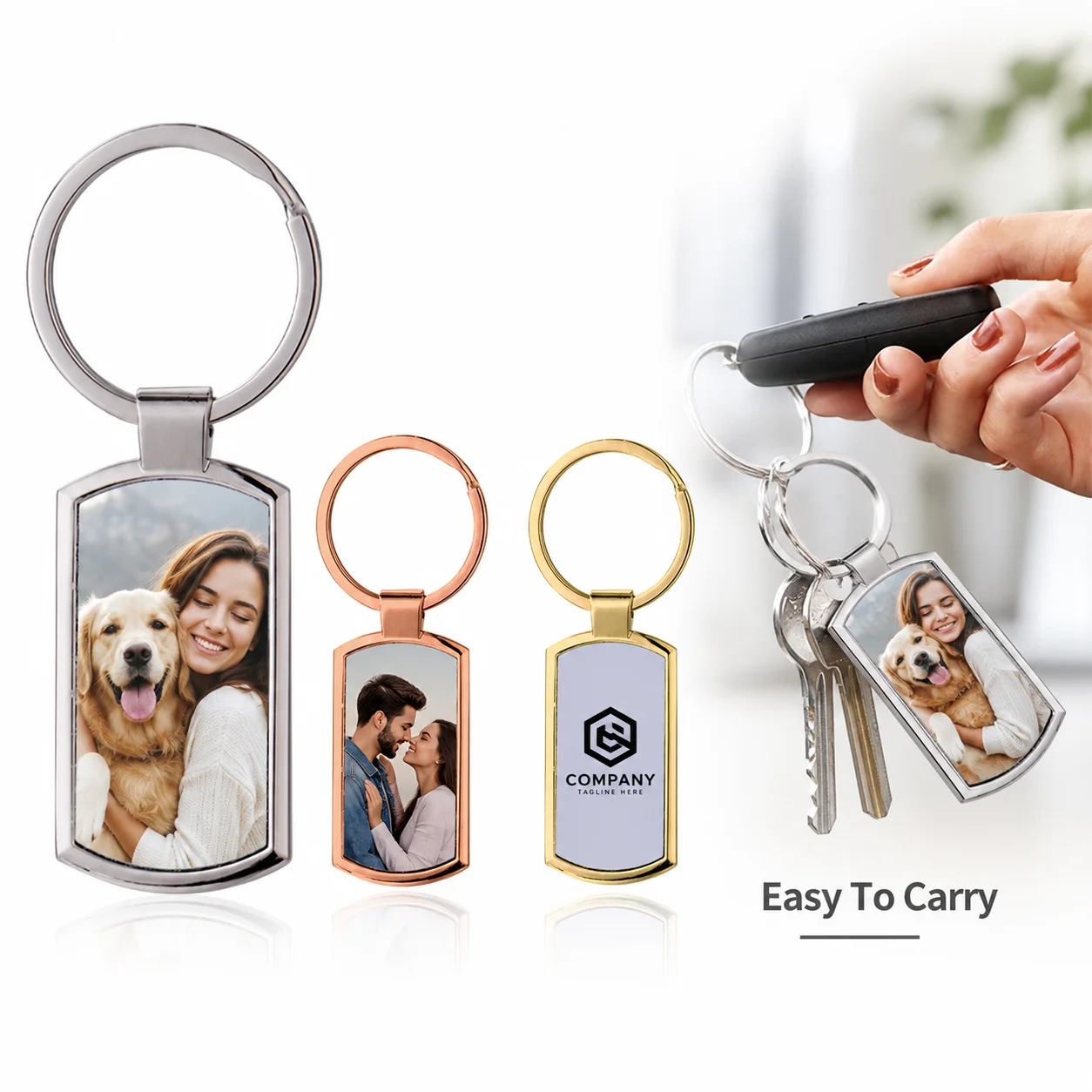 Personalized Photo Keychain Personalised Keyring Custom Picture DIY Keyring Graduation Gift Sister Friend Party Birthday Gift view 2